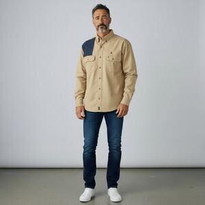 Remington Vented Sport Shooter Shirt Men's XL Denim Patch